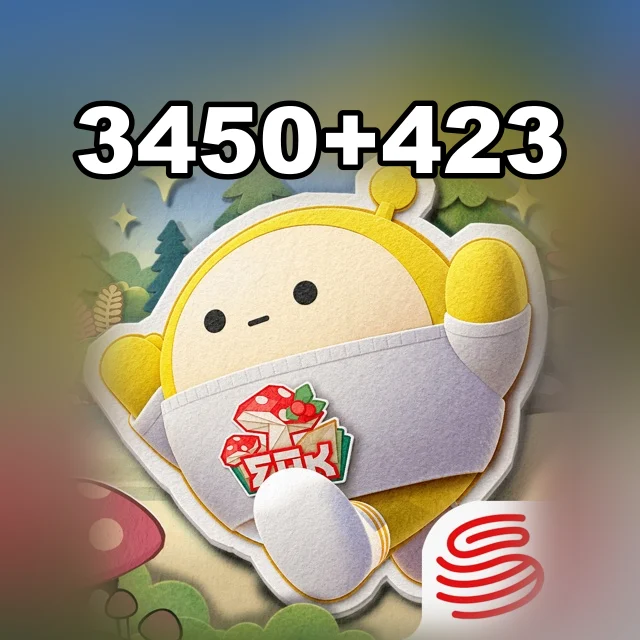 3450 + 423 монети