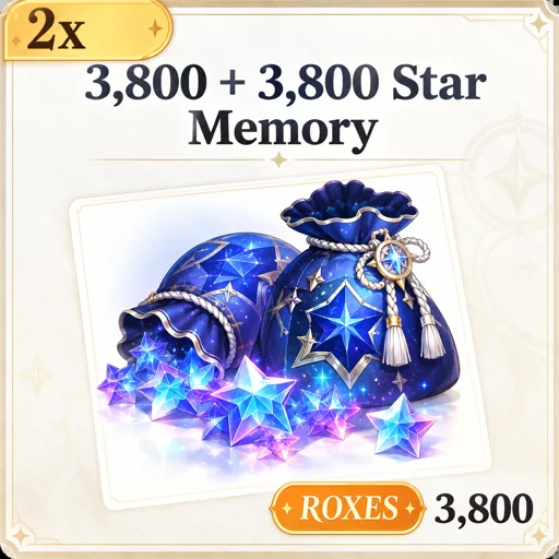 3,800 + 3,800 Star Memory