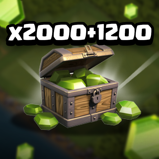 2500 + 1200 Gems