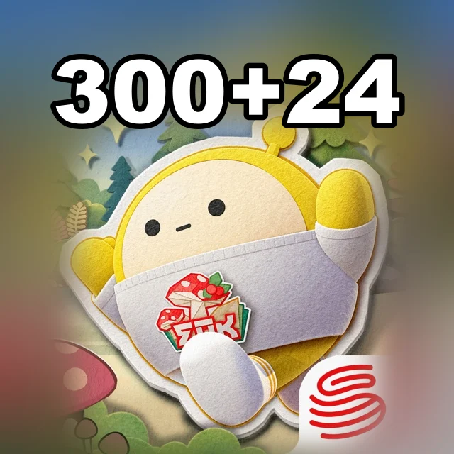 300 + 24 монети